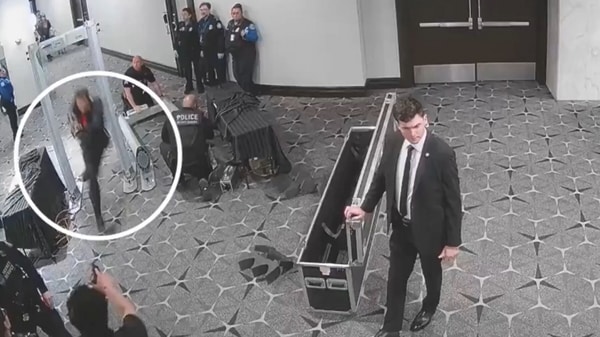 Screengrab from viral WHCD security breach video