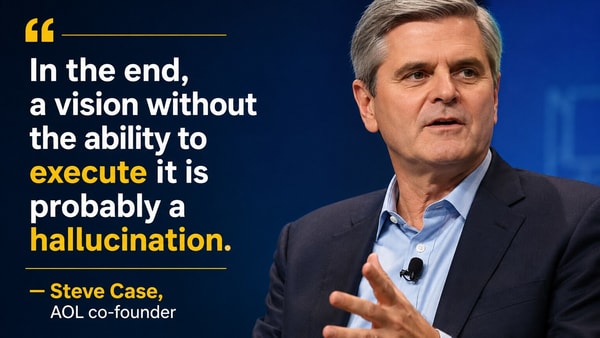 Steve Case, AOL co-founder, suggests that success is defined by our ability to create and achieve through hard work.