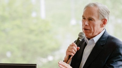 Austin shootings: Greg Abbott speaks out as 3rd suspect arrested after 12 shootings (Photographer: Jake Dockins/Bloomberg) (Bloomberg)