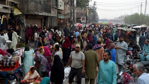 People walk through a roadside market on the Pir Makki road in Lahore, Pakistan, May 7, 2026. (Image: REUTERS)