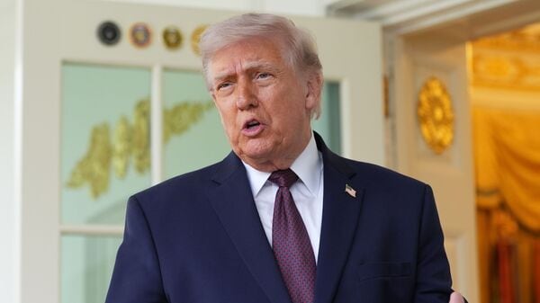 US President Donald Trump also announced a temporary suspension of a US military effort to escort commercial vessels through the strategic Strait of Hormuz, describing the operation as “Project Freedom”. (AP Photo/Alex Brandon)
