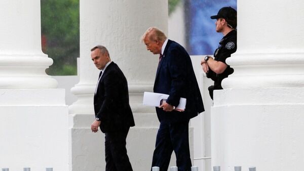 US President Donald Trump departs the North Portico of the White House in Washington, DC, US, on Tuesday, May 26, 2026. Photographer: Will Oliver/EPA/Bloomberg