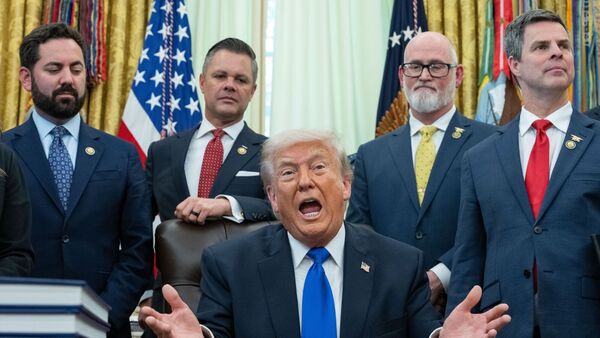 Iran US War LIVE Updates: US President Donald Trump speaks during an executive order signing ceremony in the Oval Office of the White House in Washington, DC, US, on Thursday, April 30, 2026 Photographer: Aaron Schwartz/CNP/Bloomberg