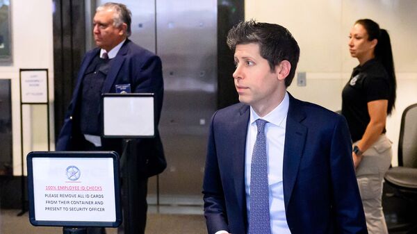 OpenAI CEO Sam Altman arrives at the federal courthouse during proceedings in the trial over Elon Musk's lawsuit against OpenAI in Oakland, California, on May 12, 2026. (Photo by JOSH EDELSON / AFP)