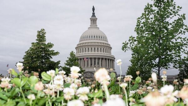 The US Capitol in Washington, DC, US, on Thursday, May 21, 2026. Senate Republicans stalemated over President Donald Trump $1.8 billion account to pay political allies alleged to be victims of government 'weaponization,' a dramatic setback for the president even as he threatens to vanquish perceived political foes within his own party. Photographer: Aaron Schwartz/Bloomberg