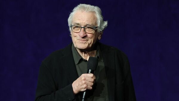 US actor Robert De Niro promotes the upcoming film 'Focker In-Law' during Universal Pictures and Focus Features presentation at CinemaCon at The Colosseum at Caesars Palace in Las Vegas, Nevada, on April 15, 2026.