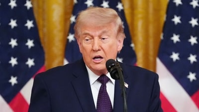 Trump had shared a four-page transcript of comments made by a radio host on birthright citizenship in the US. (AFP)