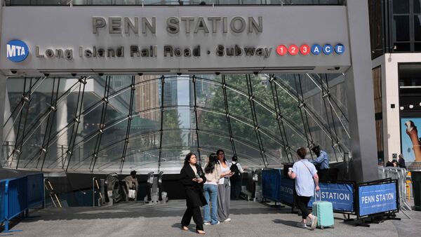 File image of Penn Station, where a fire broke out in a rail yard train car