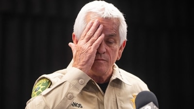 Sheriff Chris Nanos provided an update on Nancy Guthrie's kidnapping case, emphasizing the need for a careful investigation. (REUTERS)