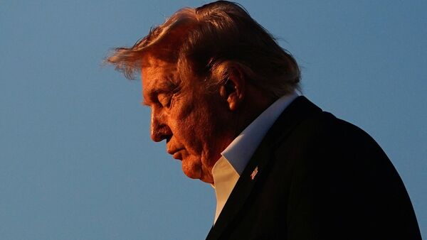 U.S. President Donald Trump arrives at Joint Base Andrews, U.S., May 3, 2026. REUTERS/Nathan Howard