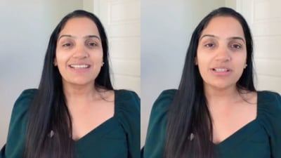 An NRI shared how corporate work culture in America felt more flexible than India, sparking debate online. (Instagram/sarika_in_america)