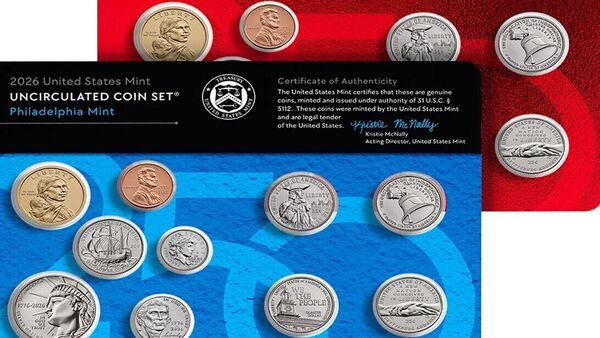 The set contains 20 uncirculated coins, divided into two 10-coin cards—one struck at the Philadelphia Mint and the other at the Denver Mint. (Images: https://www.usmint.gov/)