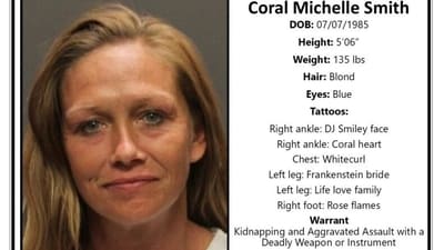 Coral Michelle Smith, 40, is sought by the Pima County Sheriff's Department in connection with a kidnapping incident near Nancy Guthrie's house. (X@mikerreports)