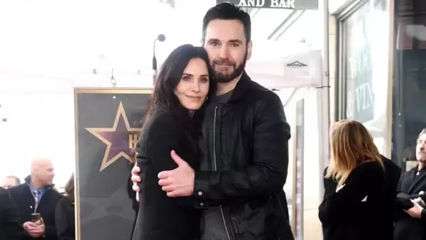 Courteney Cox and Johnny McDaid at Hollywood Walk of Fame ceremony in 2023.