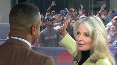 Deidre Hall staged a slap on Today host Craig Melvin during a live segment celebrating her 50th anniversary as Marlena Evans. (Today show clip)