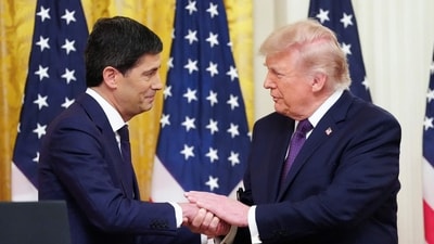 Kevin Warsh begins as Fed chair as inflation stays high and rate cuts look unlikely. (Photo by Aaron Schwartz / AFP) (AFP) Kevin Warsh begins as Fed chair as inflation stays high and rate cuts look unlikely. (Photo by Aaron Schwartz / AFP) (AFP)