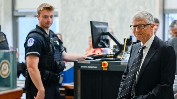 Bill Gates, chair of the Gates Foundation, arrives for a closed-door deposition with the House Oversight Committee in Washington, DC, US, on Wednesday, June 10, 2026. (Photographer: Bloomberg)