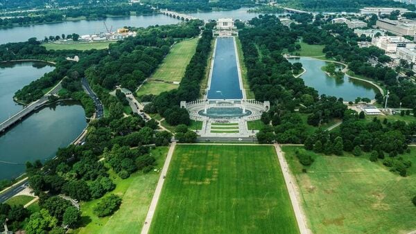 Mystery Numbers Etched Into National Mall Lawn Trigger Investigation Ahead Of Trump Event