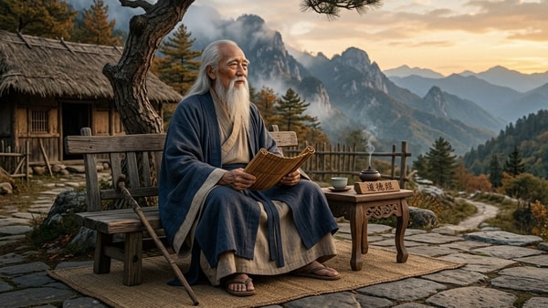 Chinese philosopher Lao Tzu. (PhotoL AI generated by Gemini)