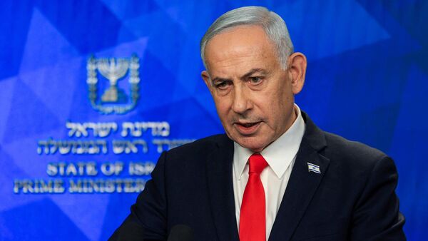 Israel's Prime Minister Benjamin Netanyahu gives a news conference in Jerusalem on June 15, 2026. (Photo by AFP)