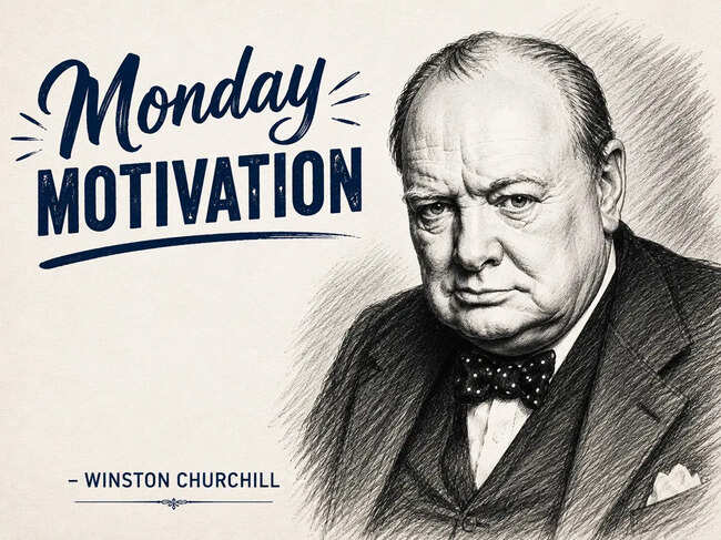 Monday Motivation quote by Winston Churchill