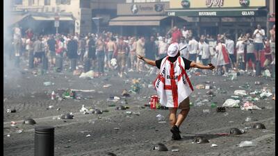 No civilisation has a monopoly on eccentricity or civic virtue. Europe offers its own mirror: football hooliganism. (Getty Images)