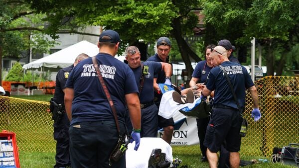 TPD investigates a shooting that left 12 people injured at the Old West End Festival at the Agnes Reynolds Jackson Arboretum in Toledo, Ohio, on Saturday, 6 June 2026.