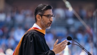 Sundar Pichai faced protests from a section of Stanford students