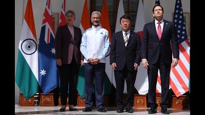 Quad projects are the sum of each member’s strengths, implemented through dozens of countries. (AP)