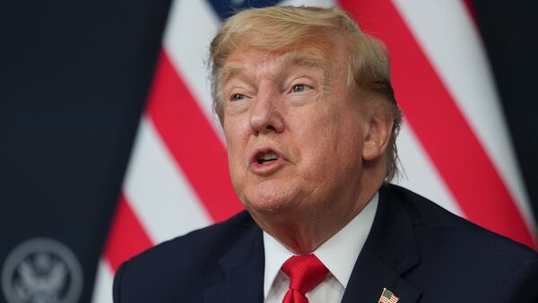 Trump had also attended oral arguments before the Supreme Court on April 1, becoming the first sitting US president to do so in a case involving one of his own administration's policies. (AP Photo/Julia Demaree Nikhinson)