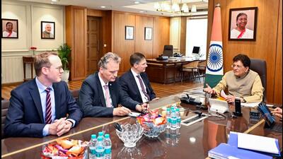the fact is that the EU and India initiated separate negotiations on trade and investment in 2022, and the trade talks alone reached their logical conclusion. An investment deal is yet to materialise. (@PiyushGoyal X/ANI)