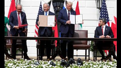 The more Trump presses coercive normalisation, the more he risks discrediting the instrument he regards as his foreign policy legacy. (Reuters)