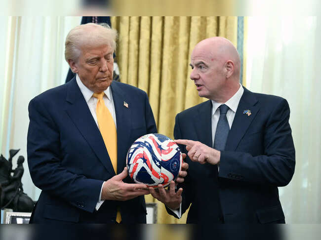 Trump and FIFA president Gianni Infantino