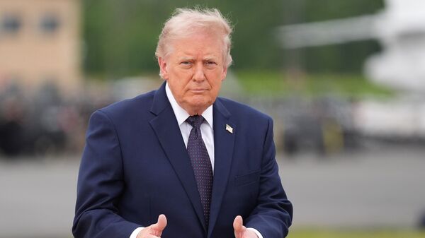 President Donald Trump announces progress in Iran peace talks