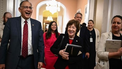 President Donald Trump's agenda faces a series of tests in the US Senate on Thursday, as lawmakers began a marathon amendment process on a $70 billion immigration enforcement bill after weeks of Republican anxiety over some of his most contentious policy moves. (Photo by Kent NISHIMURA / AFP) (AFP)