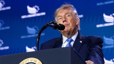 Donald Trump's administration aims to redefine birthright citizenship under the 14th Amendment. (Getty Images via AFP)