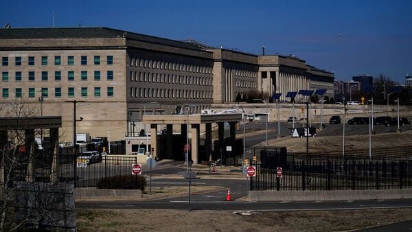 FILE PHOTO: A general view of the Pentagon in Washington, D.C., February 28, 2026. REUTERS/Nathan Howard/File Photo