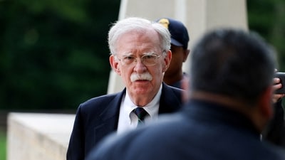 Former national security advisor John Bolton faces up to five years in prison following guilty plea. (REUTERS)