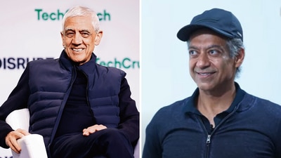 Vinod Khosla (L) and Naval Ravikant (R) were named two of India's most successful immigrants to the US by Forbes