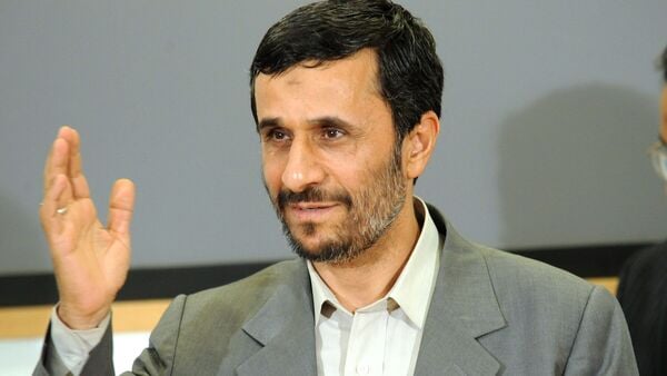 Mahmoud Ahmadinejad, Iran's president, gestures at the World Food Security conference held by the Food and Agriculture Organization of the United Nations in Rome, Italy, on Tuesday, June 3, 2008.