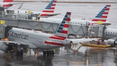 FILE PHOTO: American Airlines planes.