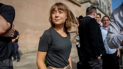 While joining a rally in London, Thunberg showed solidarity with the Indian youth and stated that the movement has also given hope to young people around the world. (AP)