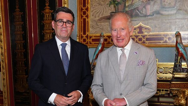 King Charles Britain's King Charles III poses with Britain's incoming Prime Minister Andy Burnham, during an audience at Buckingham Palace, London, where he invited the leader of the Labour Party to become Prime Minister and form a new government, on July 20, 2026