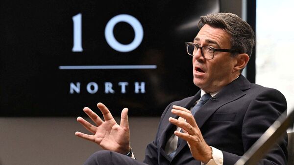 UK new PM Andy Burnham vows to challenge Trump if….  (Jeff Overs/BBC/Handout via REUTERS)