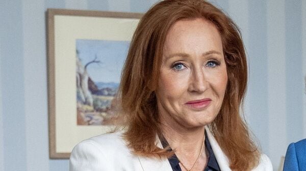 JK Rowling's quote of the day. (Jane Barlow/PA via AP)