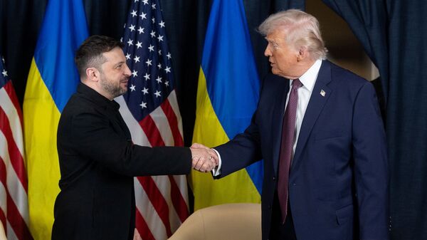Ukraine's President Volodymyr Zelensky and US President Donald Trump