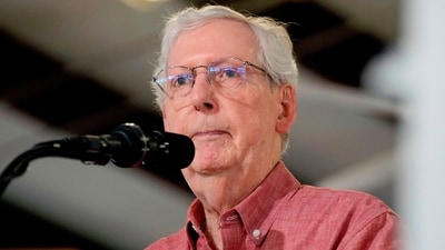 Scott Jennings reports that ailing Senator Mitch McConnell is preparing to return, despite health concerns following hospitalization. (AP Photo/Mark Humphrey)