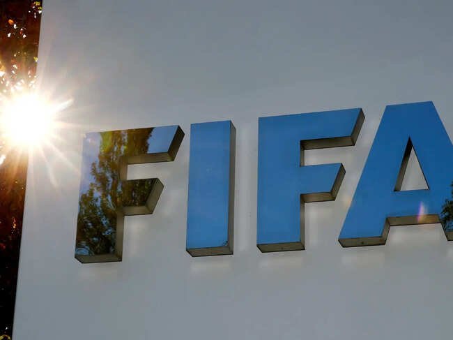 FILE PHOTO: Logo of FIFA is seen in Zurich
