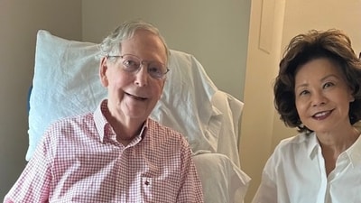 Mitch McConnell recognized the sudden death of his friend, Senator Lindsey Graham, while he recuperates from a fall in the hospital (Mitch McConnell)