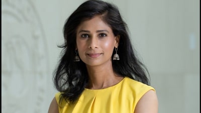 Economist Gita Gopinath flagged a new study on how US tariffs affected import prices and quality. (LinkedIn/Gita Gopinath)